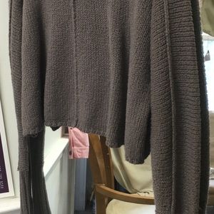 Cropped silence and noise sweater
